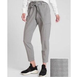 Athleta Plaid SKyline High-Waisted Pants Size 2
